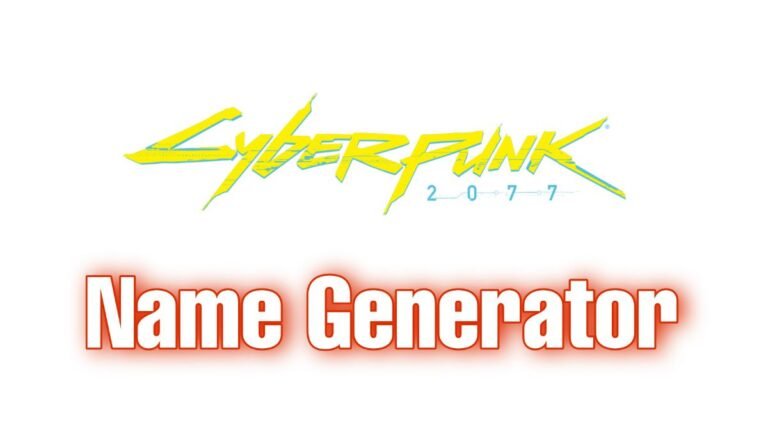 Read more about the article CyberPunk 2077 Name Generator