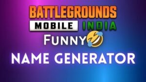 BGMI Funny Name Generator