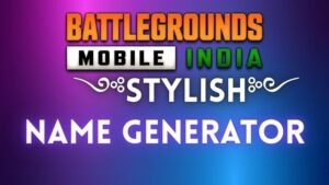 BGMI Stylish Boy Name Generator